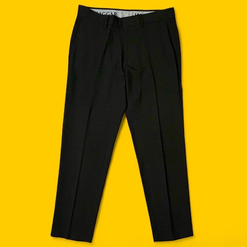 Haggar 32x30 Black Dress Pants – Stretch Waistband | Classic Fit